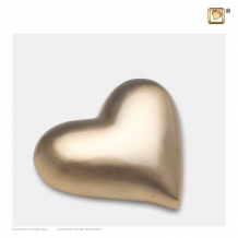 Hart urn in goudkleur -mat- K600
