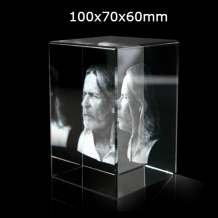 fotoglas-rechthoek-100x70x60mm met 2D of 3D portretfoto vanaf € 100,-