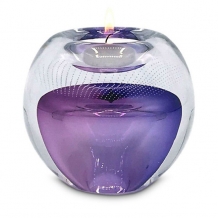 T-light urn van glas: lila